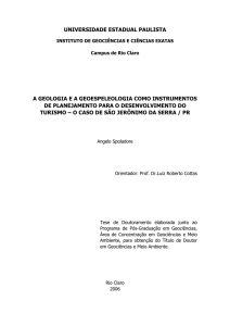 pdf: a geologia e a geoespeleologia como instrumentos de