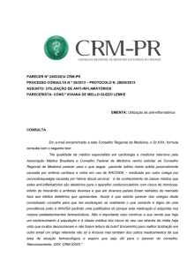 PARECER Nº 2450/2014 CRM-PR PROCESSO CONSULTA N.º 35