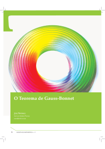 O Teorema de Gauss-Bonnet