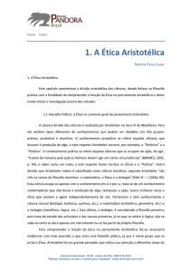 1. A Ética Aristotélica - Revista Pandora Brasil