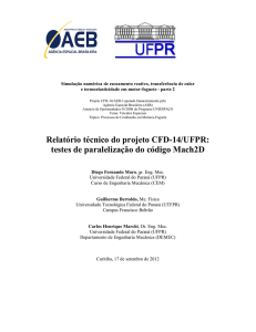 Relatório técnico do projeto CFD-14/UFPR