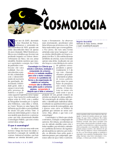 O que é cosmologia? - Sociedade Brasileira de Física
