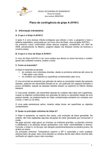 Plano de contingência da gripe A (H1N1)