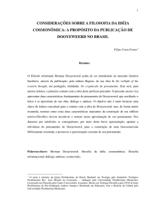 CONSIDERAÇÕES SOBRE A FILOSOFIA DA IDÉIA