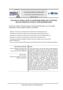análise da força muscular respiratória de pacientes renais crônicos