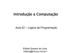 Lógica de Programação - Edirlei Soares de Lima