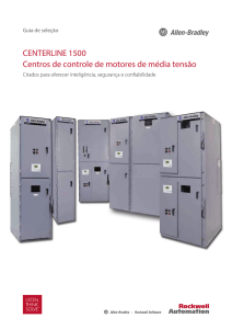 1500-SG001C-PT-P, Guia de seleção de centros de controle de