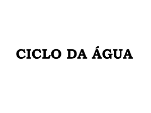 ciclo da água - SOL - Professor | PUC Goiás