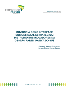 ouvidoria como interface socioestatal estratégica