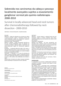 Sobrevida nos carcinomas da cabeça e pescoço localmente