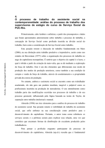 4. O processo de trabalho do assistente social na - DBD PUC-Rio