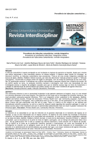 ISSN 2317-5079 Prevalência de infecções comunitárias... Cruz