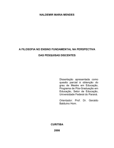 NALDEMIR MARIA MENDES A FILOSOFIA NO ENSINO