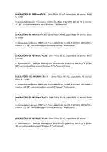 LABORATÓRIO DE INFORMÁTICA I - (área física: 90 m2
