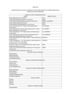 anexo ii agentes quelantes e complexantes orgânicos autorizados