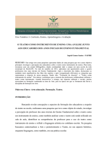 O teatro como instrumento de ensino uma análise junto aos