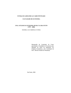 Uma Análise de Economia Russa na Era Putin