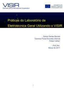 Práticas do Laboratório de Eletrotécnica Geral Utilizando