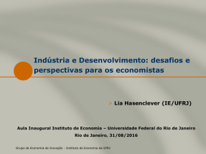 Apresentação do PowerPoint - Instituto de Economia