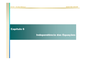 Capítulo 6 Independência das Equações - DECOM