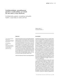 Confidencialidade, aconselhamento genético e saúde pública: um