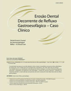 Erosão Dental Decorrente de Refluxo Gastroesofágico