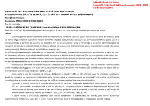 Proposta N°7348 Situação do OAC: Rascunho Autor : MARIA LUIZA