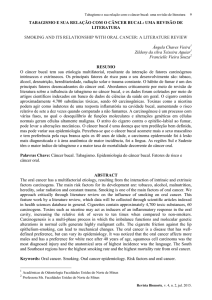tabagismo e sua relação com o câncer bucal: uma revisão de