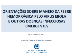Orientações sobre Manejo da Febre Hemorrágica pelo vírus Ebola e