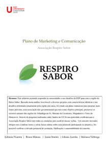 Plano de Marketing e Comunicação