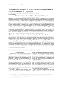 Um estudo sobre o controle da tuberculose nas