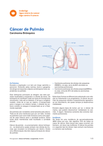 Câncer de Pulmão-Carcinoma Brônquico