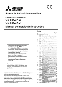 Manual de Instalação/Instruções GB-50ADA-A