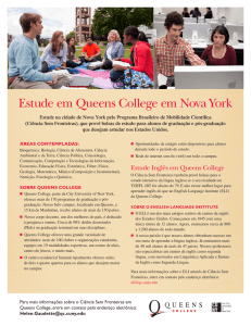 Estude em Queens College em Nova York