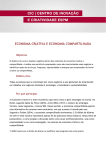 economia criativa e economia compartilhada