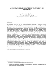 acupuntura como recurso no tratamento da obesidade