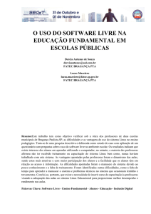 o uso do software livre na educação fundamental em