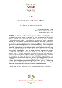 Prevalência do câncer do colo do útero na