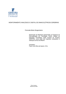 MONITORAMENTO ANAL&Oacute;GICO E DIGITAL DE - dippg - Cefet-RJ