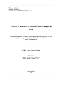 Avaliação da ocorrência de eventos adversos em hospital no Brasil