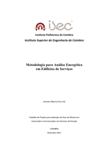 Metodologia para Análise Energética em Edifícios de Serviços