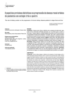 O papel das proteínas dietéticas na progressão da doença renal