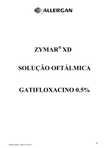 ZYMAR XD SOLUÇÃO OFTÁLMICA GATIFLOXACINO 0.5%