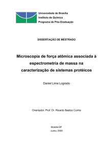 Microscopia de força atômica associada à espectrometria de massa