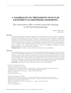 A VALORIZAÇÃO DO TREINAMENTO MUSCULAR