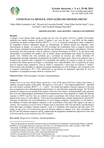 citocinas na dengue: inovações do sistema imune