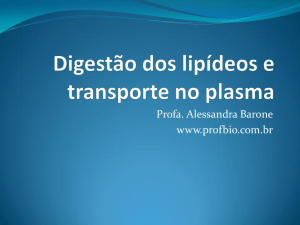 transporte de lipídeos no plasma