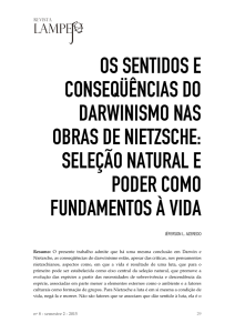 os sentidos e conseqüências do darwinismo nas