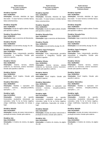 Disciplina: Espanhol Data: 22/09/2014 Orientações: Gerúndio