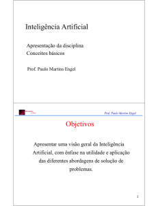 Inteligência Artificial Objetivos - Inf